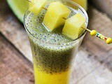 Yellow Watermelon Juice (with sabja Seeds) | Summer Drinks