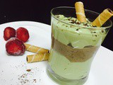 Avocado-chocolate parfait