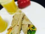 Chappathi wrap/leftover chappathi wrap