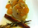 Champagne Kumquat Compote with Seared Cod