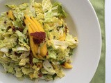 Napa cabbage, Mango and Bacon Salad
