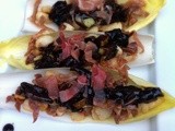 “Pass the Prosciutto- Scallops on Endive”