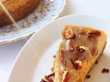 Pumpkin Cheesecake with Pecan glaze