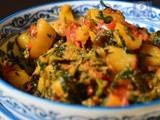 Aloo Methi Tamatar Sabzi, How to make Alu Methi ki Sabzi- Lunch Box Recipe