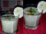 Cucumber Lassi Recipe, How to make Salted Cucumber Lassi