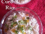 Curd Rice Recipe, How to make Yogurt Rice Recipe