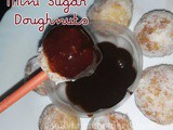 Eggless Mini Sugar Doughnuts | Homemade Mini Donuts made from Scratch
