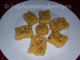 Mango Coconut Fudge Recipe, How to make Mango Coconut Burfi Recipe | Mango Dessert Recipes