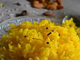 Meethe Chawal Recipe, How to make Punjabi Sweet Yellow Rice | Saffron Sweet Rice
