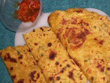 Poha Thepla , Poha Paratha Recipe