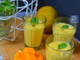 Rose Mango Lassi | How to make Mango Lassi with Rose Water