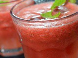 Watermelon, Mint and Lime Slushie Recipe | 4 Ingredient Watermelon Slushie