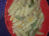 White Sauce Pasta Recipe, Penne Pasta in White Sauce Recipe