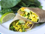 Scrambled Tofu Breakfast Burrito