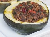 Stuffed Acorn Squash with Lentils