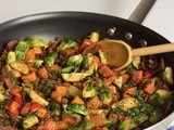 Sweet Potato and Brussel Sprout Hash