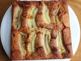 Buttermilk Cake with Banana and Salted Caramels