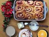 Cranberry Orange Wholewheat breakfast rolls