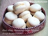 Earl Gray Macarons with Passion Fruit Buttercream