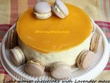 Lavender Macarons with Mango curd buttercream
