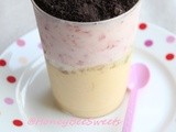 Mango & Strawberry Mousse with Oreo Crumbs