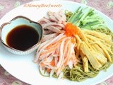 Matcha soba noodle salad -aff featuring Japan