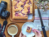 Purple sweet potato butter cake