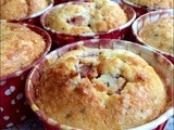 Strawberry and Cream Oat Muffins with Chia Seeds