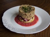 Broad beans, beetroot and Quinoa Salad