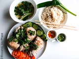 Hainanese chicken rice recipe with a Brazilian twist