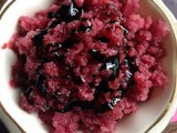 Sour Cherry and Port Granita