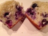 Cheater Lemon Blueberry Cake Muffins