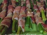 Garlic Roasted Asparagus Wrapped in Bacon