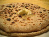 Aaloo Corn Papad Paratha