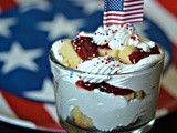 4th of july mini trifles