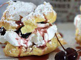 Amarena Cherry Cream Puffs