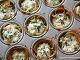 Baked Crab Rangoon Cups