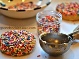 Bakery style sprinkle cookies