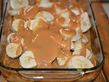 Caramel Banana Slab Pie