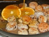 Caramel Blood Orange Sea Scallops