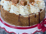 Caramel Butterfinger Cheesecake