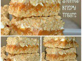 Caramel Stuffed Krispy Treats