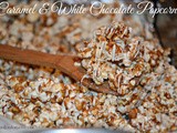 Caramel & white chocolate popcorn