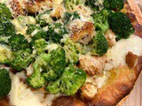 Chicken Cutlet and Broccoli Pizza