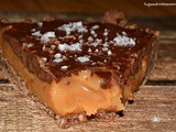 Chocolate Caramel Tart With Chocolate Almond Crust