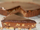 Chocolate Caramel Walnut Tart