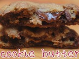 Chocolate chip cookies stuffed with cookie butter