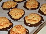 Chocolate Dipped Macaroons