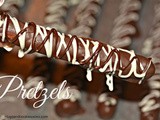 Chocolate dipped pretzel rods