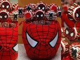 Chocolate dipped spiderman oreo pops